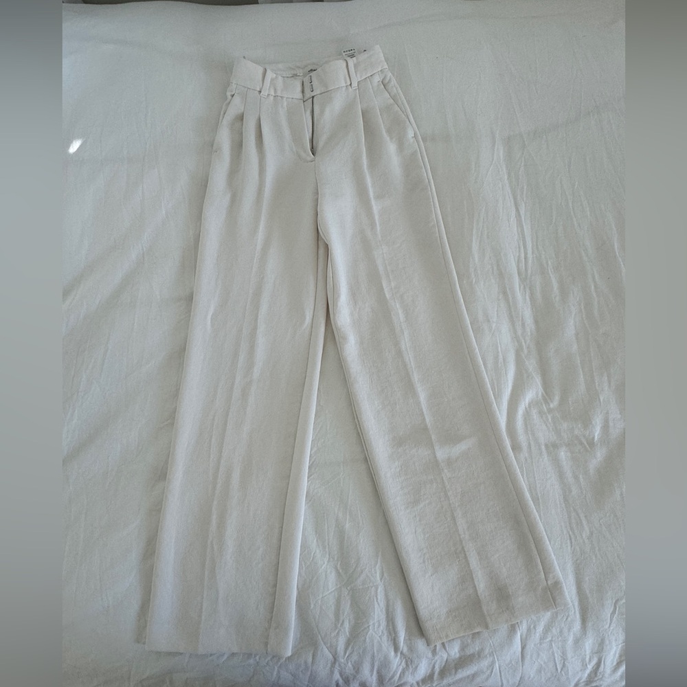 Aritzia Wilfred Effortless Pant, cream, size 00